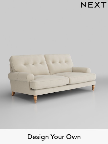 Turin Leather/Cream Erin Buttoned Back Leather Deep Sit (B66340) | £1,999