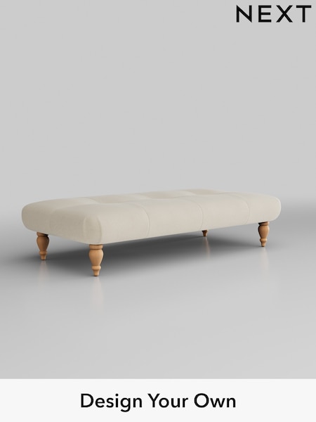 Turin Leather/Cream Erin Buttoned Back Leather Deep Sit (B66340) | £550