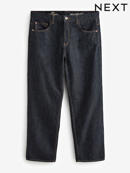 Blue Dark Relaxed Fit 100% Cotton Authentic Jeans (B66627) | £20