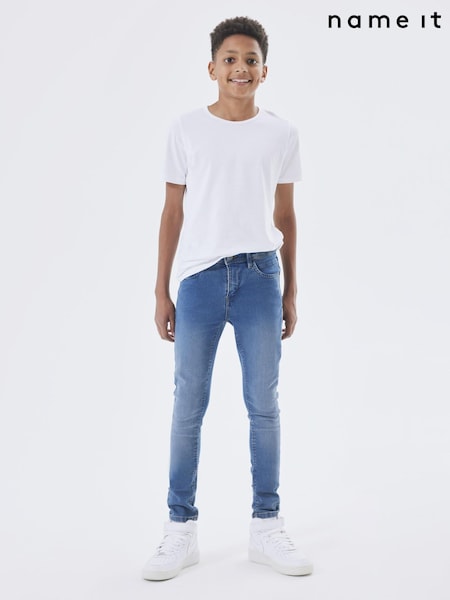 Name It Mid Blue Boys Slim Fit Jeans (B66656) | £23