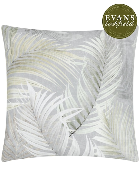 Evans Lichfield Green Palma Botanical Outdoor Cushion (B66791) | £15