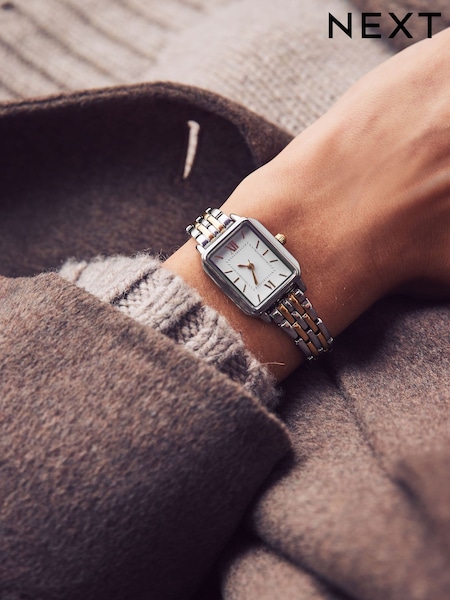Gold/Silver Tone Mixed Metal Bracelet Watch (B66848) | £42