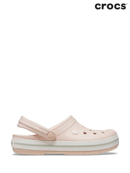 Crocs Cream Adults Crocband Clogs (B67295) | £55
