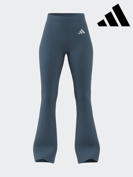 adidas Blue Flared Leggings (B67306) | £40