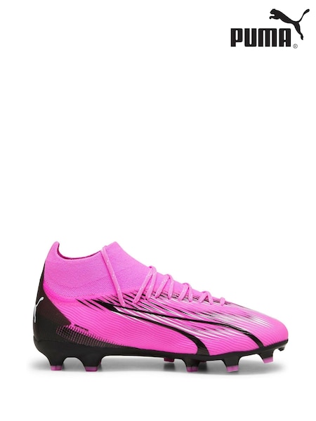 Puma Pink Unisex Kids Ultra Pro Fg/Ag Football Boots (B67990) | £85
