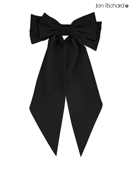 Jon Richard Black Satin Bow (B68095) | £30