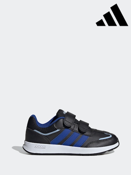 adidas Black/Navy Kids Tensaur Switch Trainers (B68280) | £30