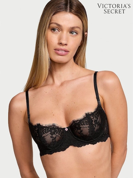 Victoria's Secret Black Unlined Balcony Lace Bra (B68638) | £45