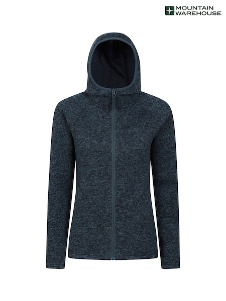 Mountain Warehouse Blue Nevis Womens Full Zip Hoodie (B69127) | £48