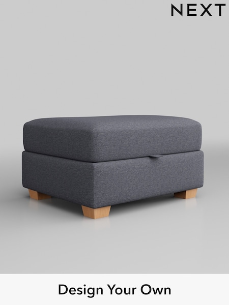 Tweedy Blend Easy Clean/Mid Slate Blue Heath Highback (B69175) | £425