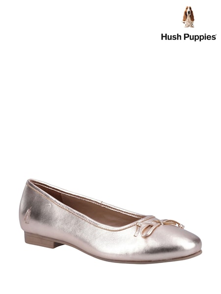 Hush Puppies Naomi Leather Mary Jane Ballet Pumps (B69338) | £60