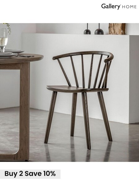 Gallery Home Brown Neston Dining Chairs Set of 2 (B69373) | £373