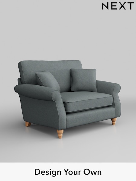 Tweedy Blend Easy Clean/Mid Slate Teal Green Ashford (B69491) | £425 - £1,999