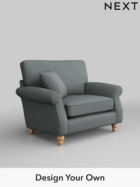 Tweedy Blend Easy Clean/Mid Slate Teal Green Ashford (B69491) | £425 - £1,999