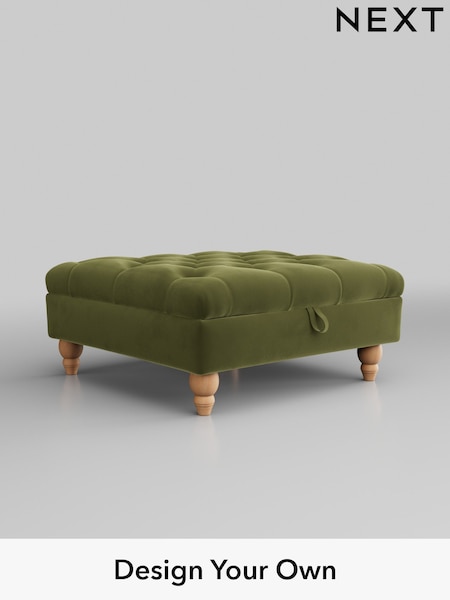 Plush Velvet Easy Clean/Mid Olive Green Gosford Ii Deep Sit (B69806) | £499 - £2,525