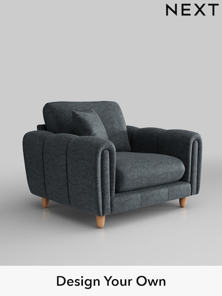 Plush Chenille/Slate Blue Odella (B69939) | £975