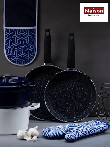 Maison by Premier Black Stoneflam 26cm Frypan (B71098) | £29
