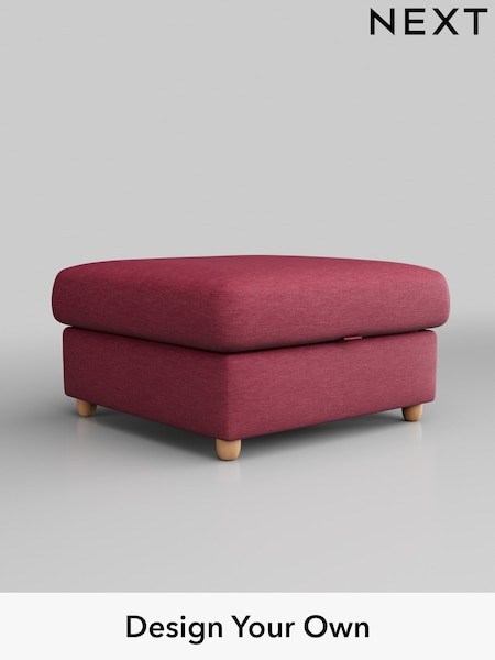 Fine Chenille Easy Clean/Mid Raspberry Pink Parker Platform Grand Relaxed Sit (B71134) | £499