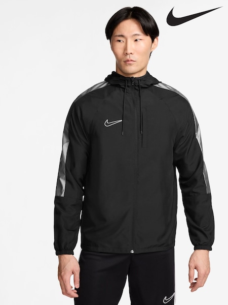 Nike Black Academy Water-Repellent Hooded Training Jacket (B71228) | £65