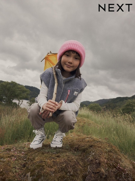 Bright Pink Chunky Rib Beanie Hat (1-16yrs) (B71287) | £4.50 - £8.50