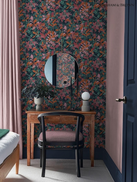 Graham & Brown Pink Fleur 10M Wallpaper (B71464) | £95