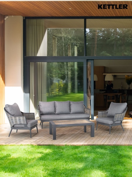 Kettler Grey Malo Garden Lounge Set (B71545) | £1,800