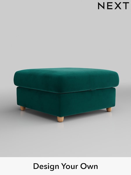 Plush Velvet Easy Clean/Juniper Green Parker Platform Grand Relaxed Sit (B71605) | £499