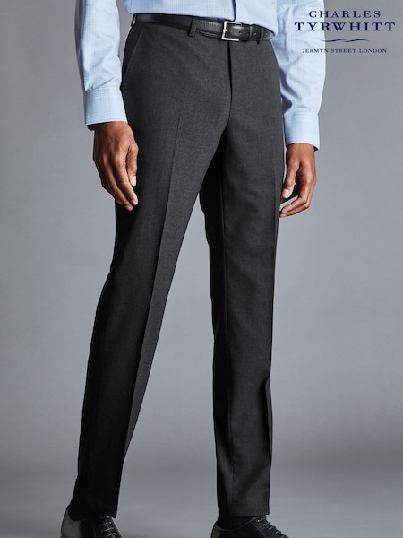 Charles Tyrwhitt Grey Slim Fit Ultimate Performance Trousers (B72061) | £120