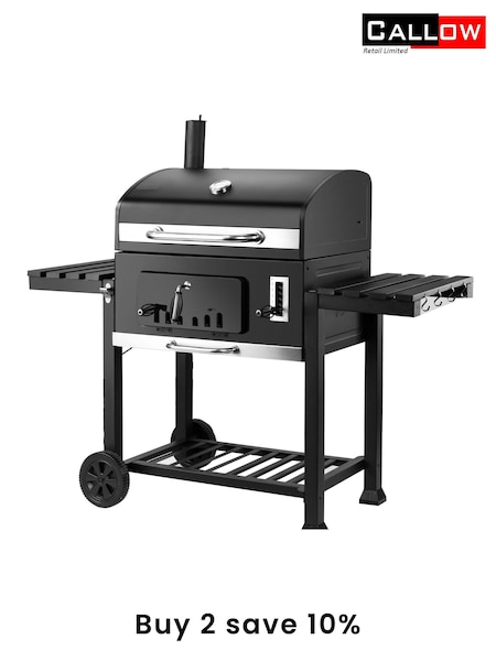 Callow Black XXL BBQ Grill And Adjustable Tray (B72747) | £255