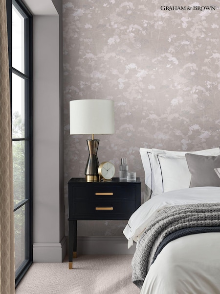 Graham & Brown Stone Flower Press 10M Wallpaper (B72750) | £95