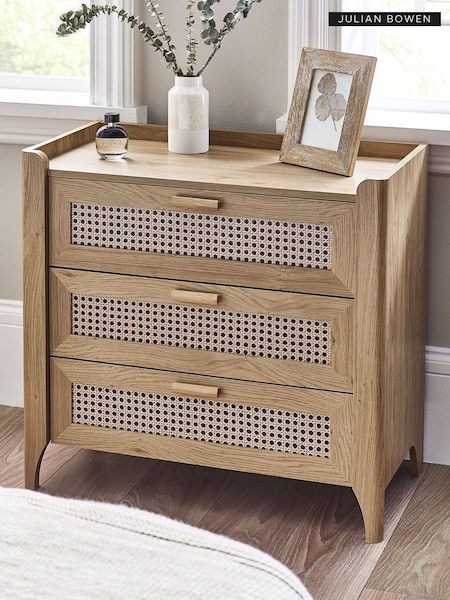Julian Bowen Brown Sydney 3 Drawer Chest (B72777) | £135