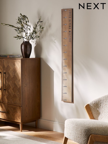 Dark Natural Bronx Ruler Wall Plaque (B73466) | £35