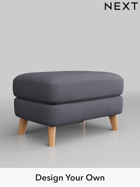 Tweedy Blend Easy Clean/Mid Slate Blue Conway Relaxed Sit (B73725) | £375