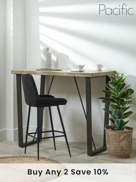 Pacific Natural Marca Acacia Wood Bar Table (B73826) | £640