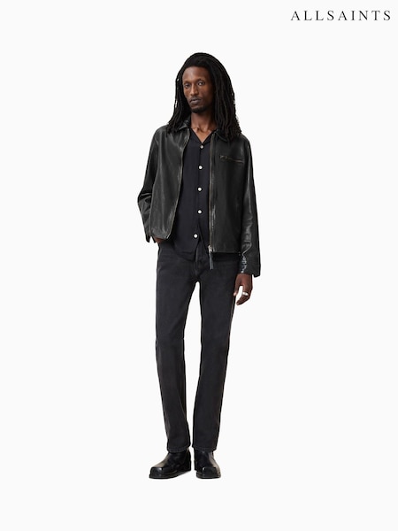 AllSaints Black Miller Jacket (B74276) | £399