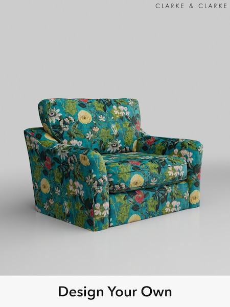 Passiflora/Kingfisher Blue Freya By Clarke And Clarke (B74362) | £950