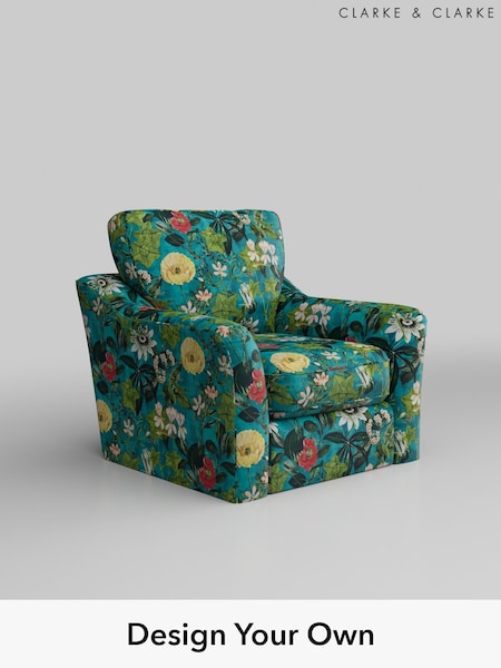 Passiflora/Kingfisher Blue Freya By Clarke And Clarke (B74362) | £799