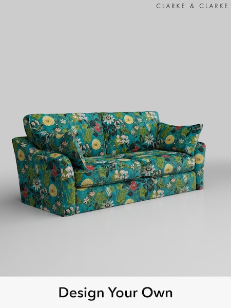 Passiflora/Kingfisher Blue Freya By Clarke And Clarke (B74362) | £1,299