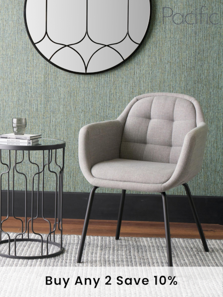 Pacific Grey Linen Mix Carver Dining Chair (B74390) | £230