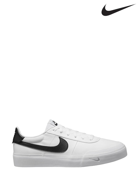 Nike White/Black Court Shot Trainers (B74410) | £65