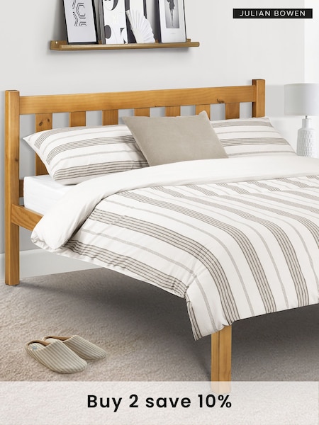 Julian Bowen Antique Pine Poppy Wooden Bed (B74572) | £170 - £225
