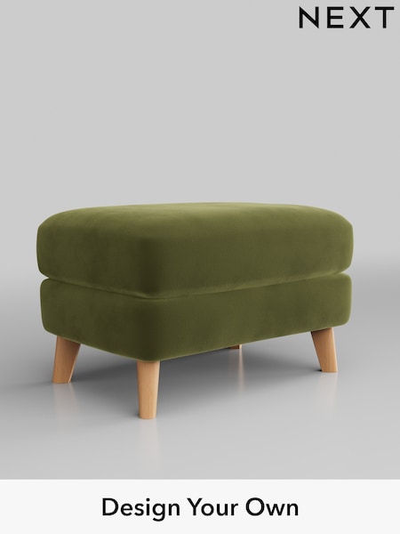 Plush Velvet Easy Clean/Mid Olive Green Conway Relaxed Sit (B74662) | £425