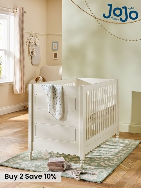 Jojo Maman Bébé White Elodie Cot Bed (B74786) | £599