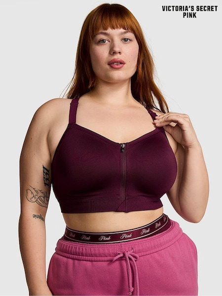 Victoria's Secret PINK Purple Rose Sports Bra (B74843) | £35
