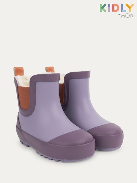 KIDLY By MORI Cosy Fleece Lined  Short Wellies (B74912) | £22