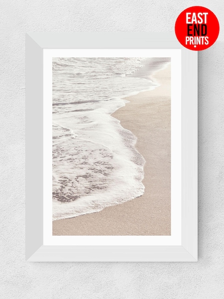 East End Prints White Waves II White Framed Art Print (B74946) | £50 - £130