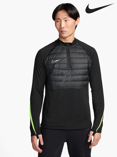 Nike Black Therma-FIT Academy Half Zip Training Top (B75210) | £60