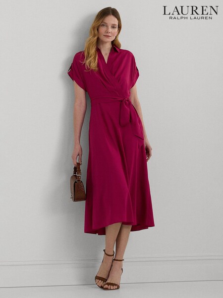 Lauren Ralph Lauren Fratillo Belted Crepe Dress (B75228) | £105