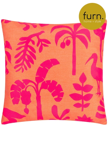 Furn Coral Pink Marula Tropical Outdoor Cushion (B75851) | £15