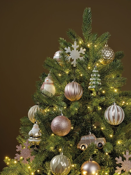 Decoris Pink Decoris 25 Piece Shatterproof Christmas Baubles (B77062) | £20